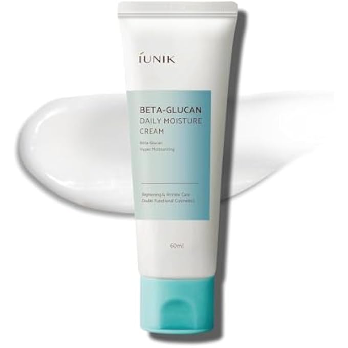 iUNIK BETA GLUCAN DAILY MOISTURE CREAM 60ML WITH MAKEP:REM SAFE ME. RELIEF CLEANSING FOAM MINI | KOREAN SKIN CARE - Image 1